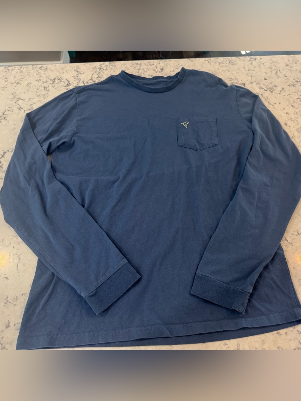 BIRDDOGS Men’s Longsleeve Large Tshirt   
Slate Blue Cotton